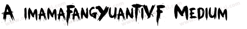 A1imamaFangYuanTiVF Medium字体转换
